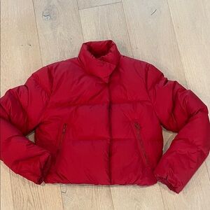 Athleta Vibrant Red Women's Puffer Jacket